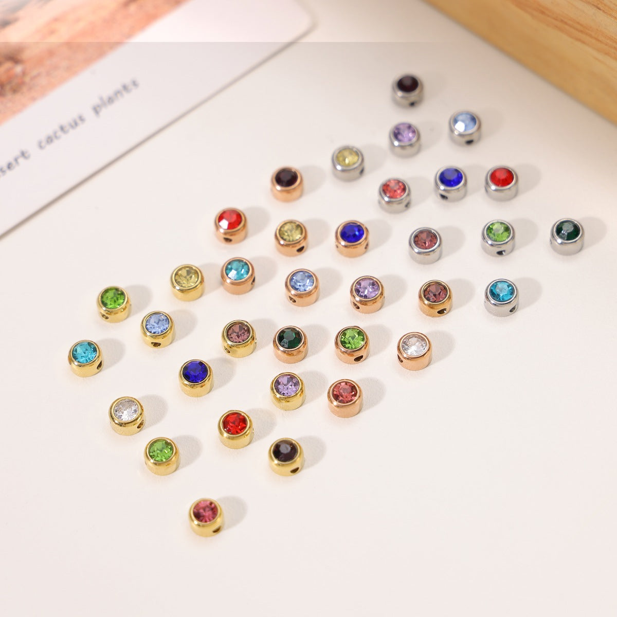 Wholesale  Stainless Steel Jewelry Accessories Inlaid with Rhinestone Necklace Bracelet Accessories