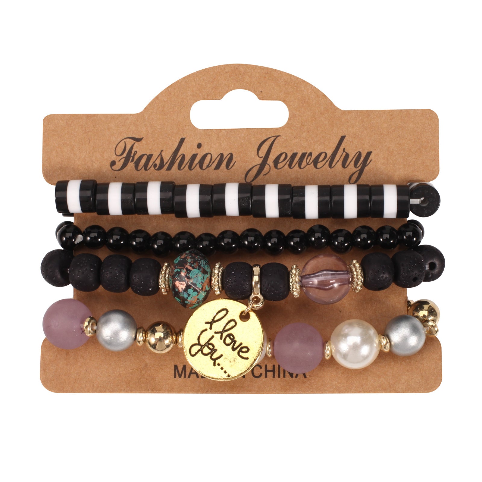 Wholesale Bohemian Bracelet Handmade Beaded Multi-layer Pendant Bracelet Layered Bracelet Set ACC-BT-XinY017