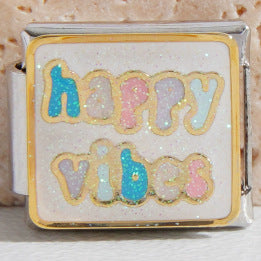 Wholesale Italian Charm Bracelet 9mm DIY Splicing Cute English Stainless Steel Composable Bracelet