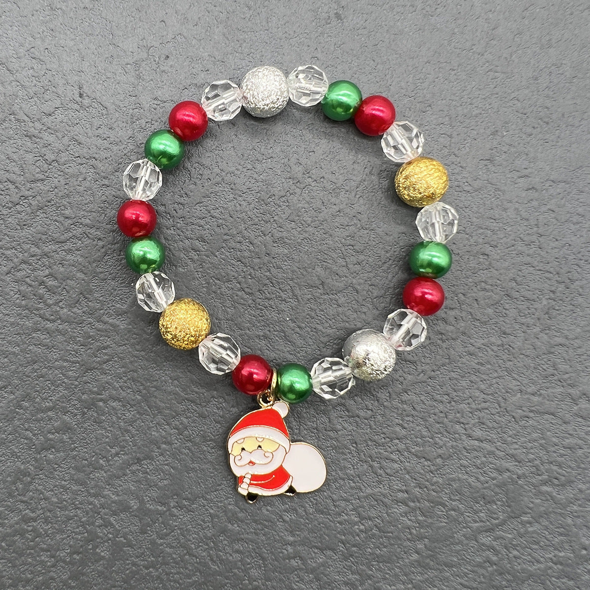 Wholesale Christmas Snowflake Bell Elk Stretch Bracelet ACC-BT-Nanh010