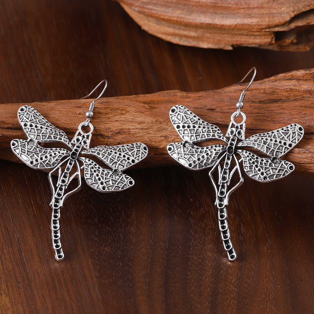 Wholesale Trendy Star Moon Jewelry Set Zinc Alloy Ancient Silver Earrings Necklace Bracelet Party Wear