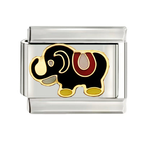Wholesale Italian Charm Starter Bracelets DIY square Single Section Creative Stainless Steel Composable Bracelet
