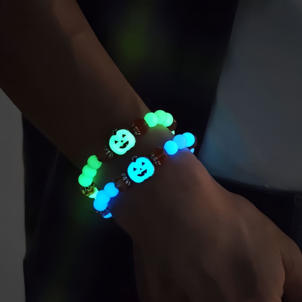 Wholesale Luminous Bead  Pumpkin Grimur Bracelet