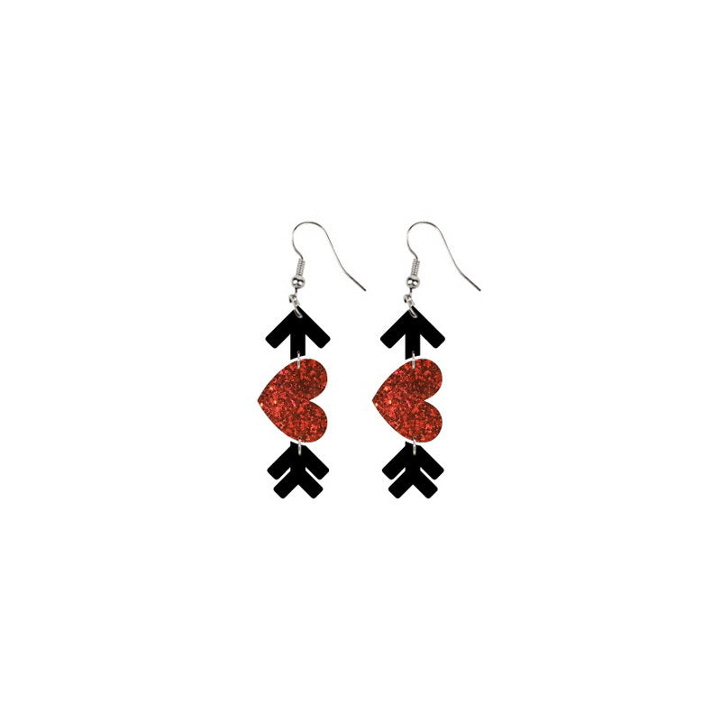 Wholesale Valentine's Day Cute Devil Love Bear Earrings ACC-ES-XueP043