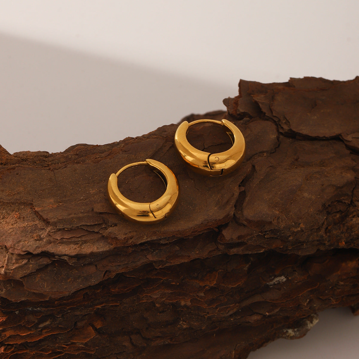 Wholesale Stainless Steel  Ring Ear Buckle Earrings