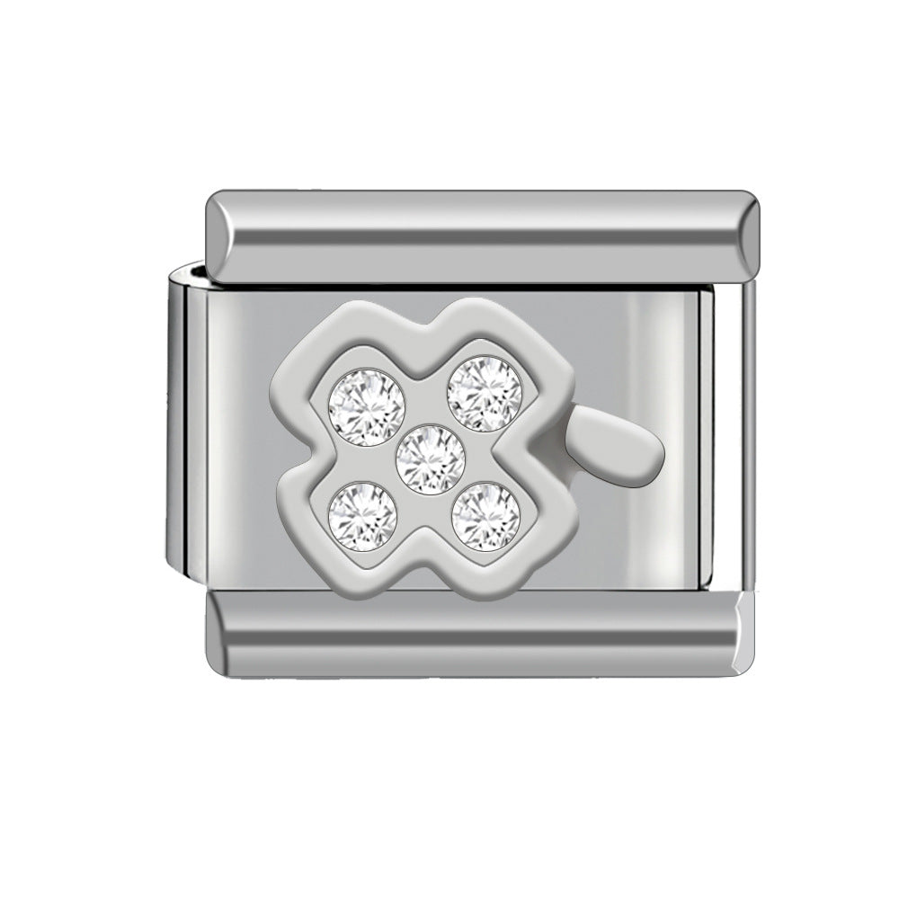 Wholesale Italian Charm Bracelet 9mm DIY Splicing Cute Creative Stainless Steel Composable Bracelet