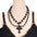 Wholesale Halloween dark cross pearl necklace hip hop  necklace