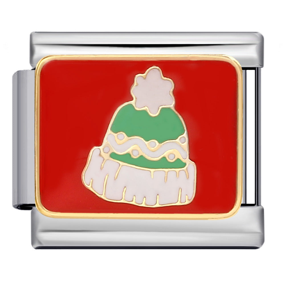 Wholesale Italian Charm Bracelet 9mm DIY Christmas-themed   Creative Stainless Steel Composable Bracelet