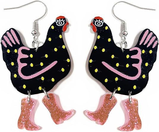 Wholesale Cute Acrylic Animal Pendant Earrings