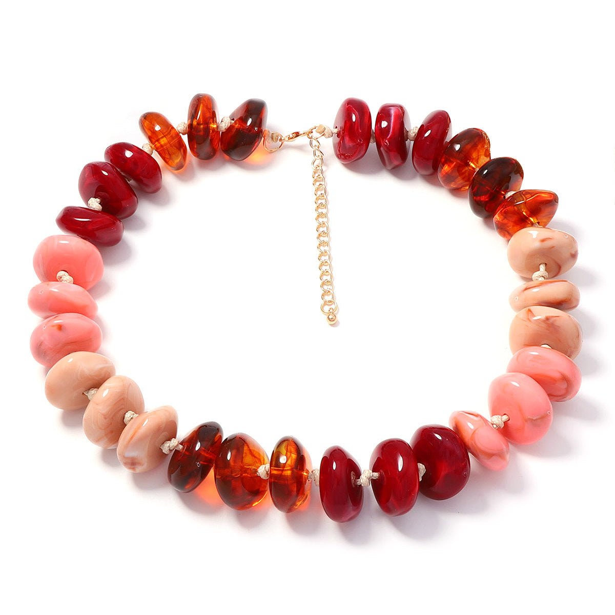 Wholesale Stylish Multicolor Beaded Necklace Chic Jewelry Accessory For Women