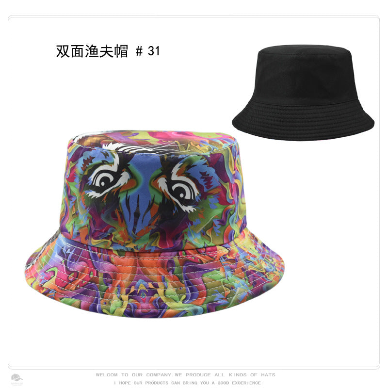 Wholesale Vintage Printed Polyster Bucket Hat ACC-HT-XuP009