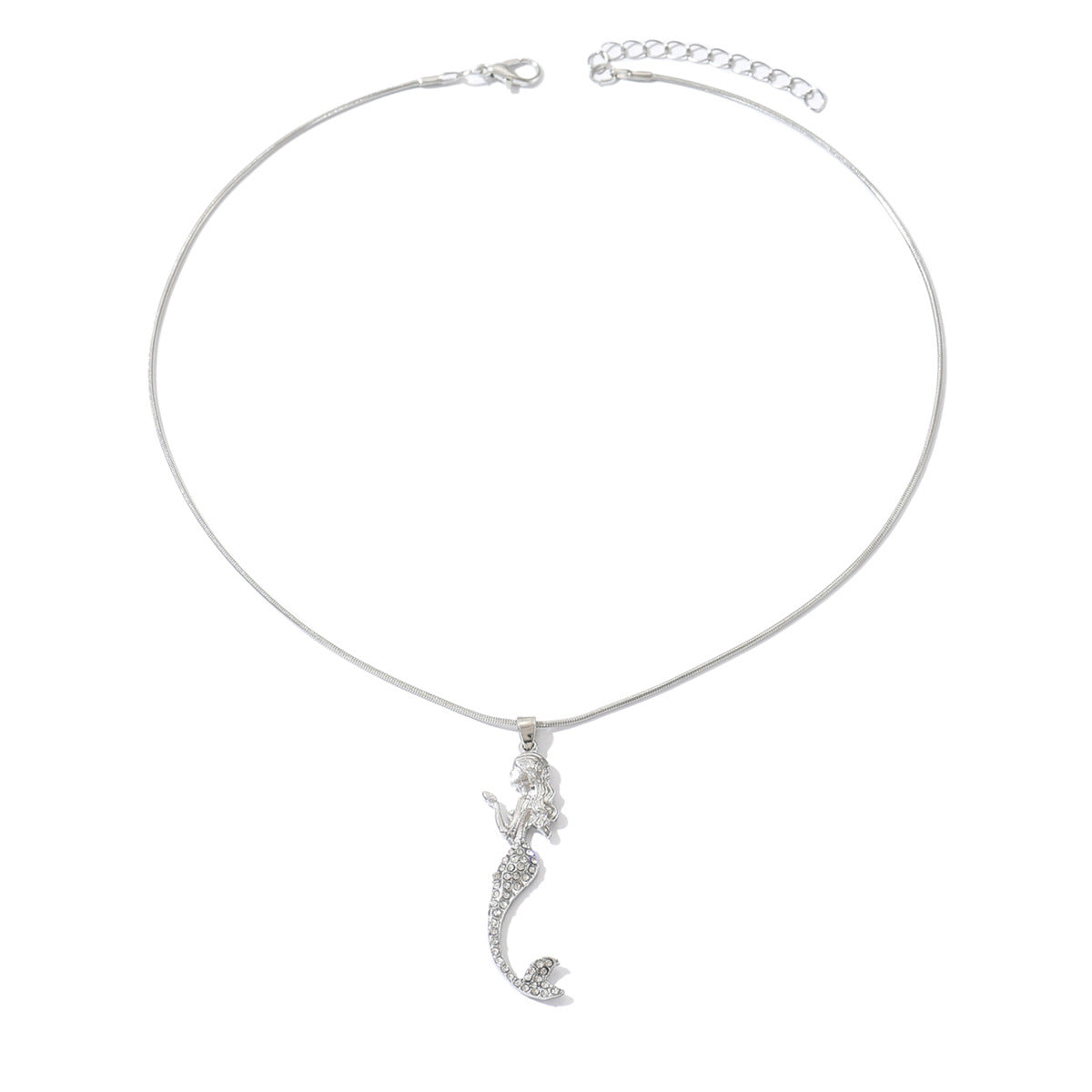 Wholesale Alloy Mermaid Pendant Necklace - Trendy Seaside Jewelry Accessory for Women
