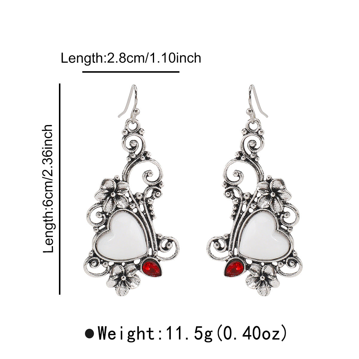 Wholesale Fashionable New Antique Silver Butterfly Oil Drop Earrings Creative Retro Ethnic Style High-End Elegant Earrings