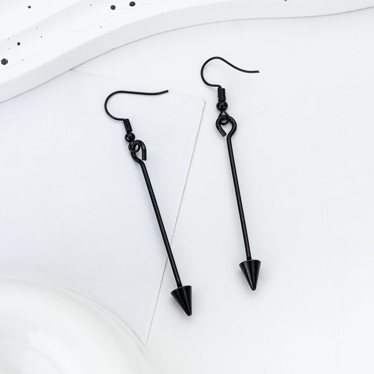 Wholesale DIY Beaded Awl Metal Earrings
