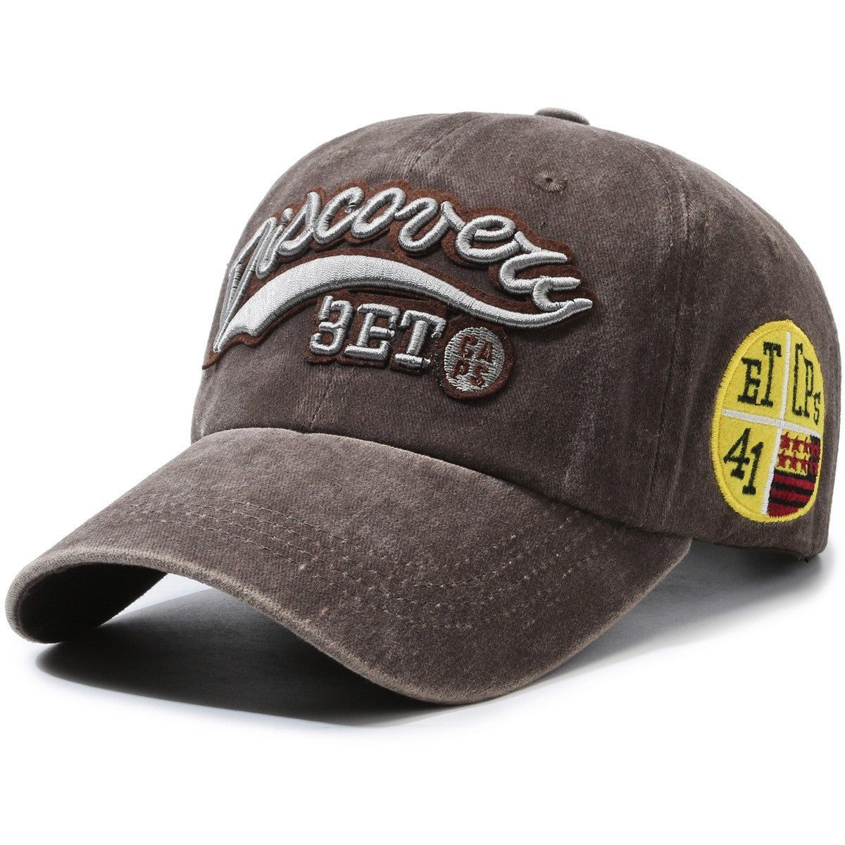 Wholesale Stylish Denim Baseball Cap Washed Distressed Embroidered Letter Curved Brim Unisex Spring Sun Hat For Casual Wear