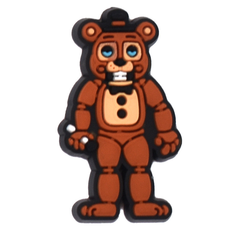 Wholesale Random 100pcs Animal PVC Soft Rubber Shoe Buckle Decoration ACC-SC-RYY074