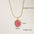 Wholesale  Stainless steel Retro Redstone Series Pendant Necklace