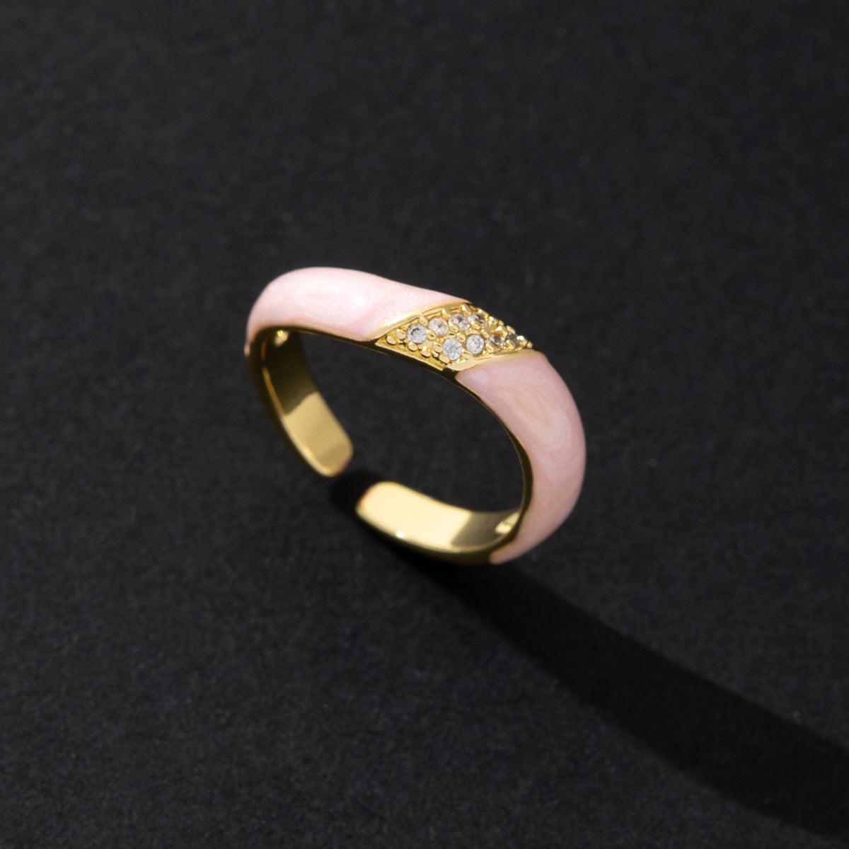 Wholesale Cold Style Vintage Cross Hollow Zircon Open Ring Chic Fashion Accessory For Everyday Wear