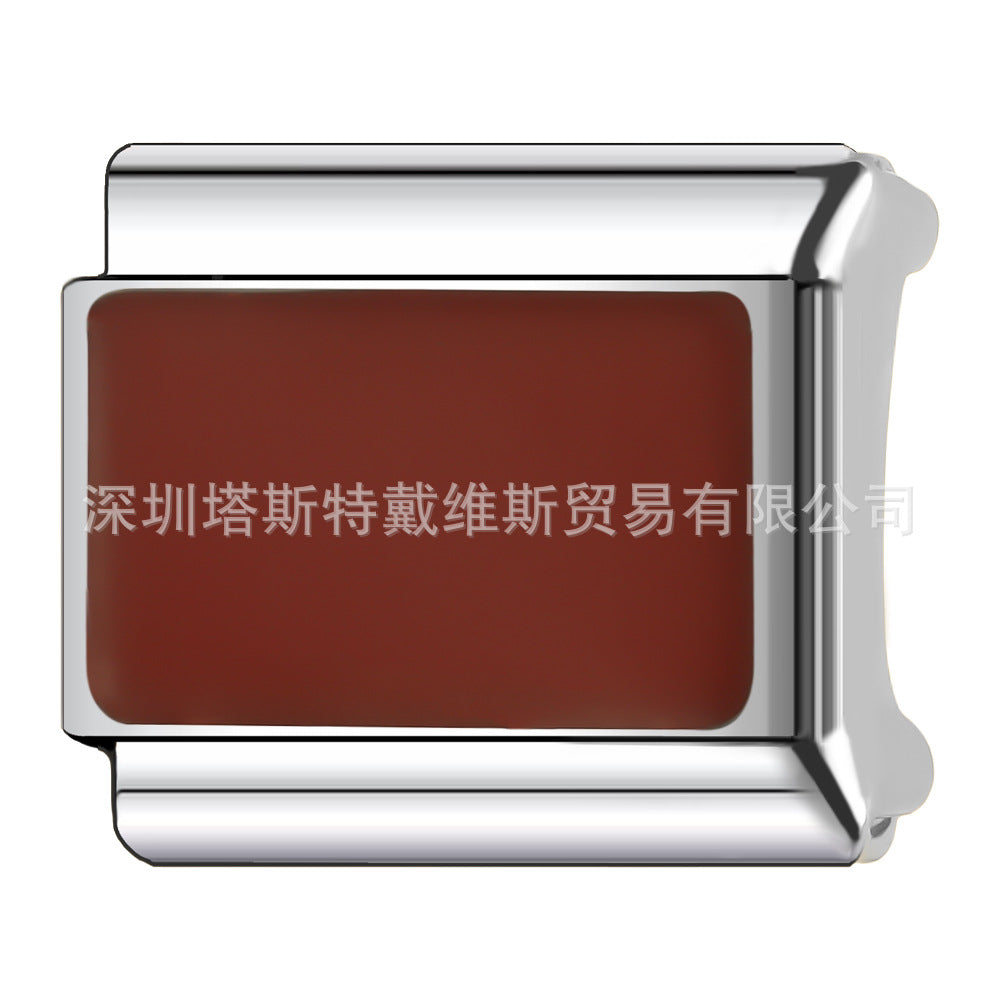 Wholesale 9mm Italian Charm Starter Bracelets DIY square Single Section Creative Stainless Steel Composable Bracelet
