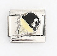 Wholesale Italian Style Modular Hamburger Charm Bracelet Stainless Steel Electroplated Unisex Gift