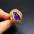 Wholesale Light Luxury Natural Amethyst Original Stone Ring