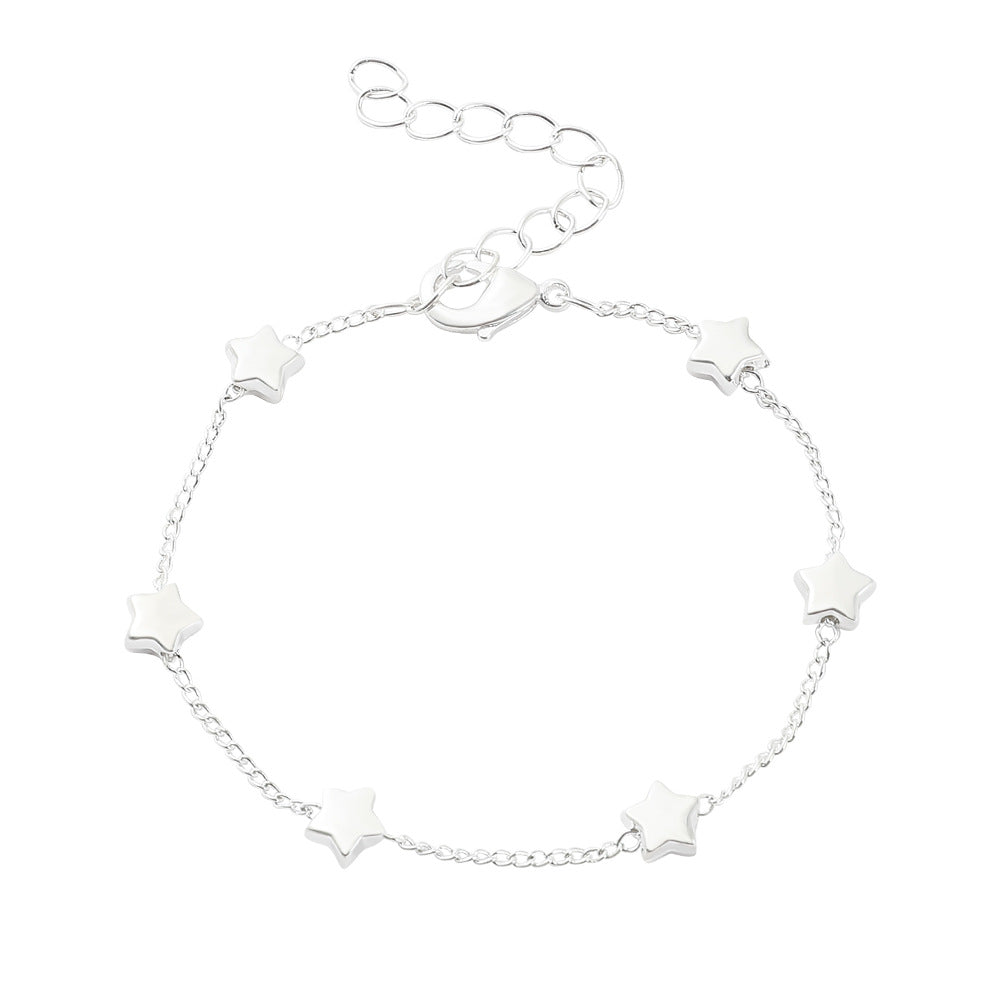 Wholesale Zinc Alloy Five-Pointed Star Bracelet - Fashion Accessory for Couples,  Everyday Wear and Boutique Resale
