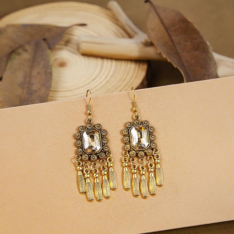 Wholesale Retro ethnic style tassel earrings