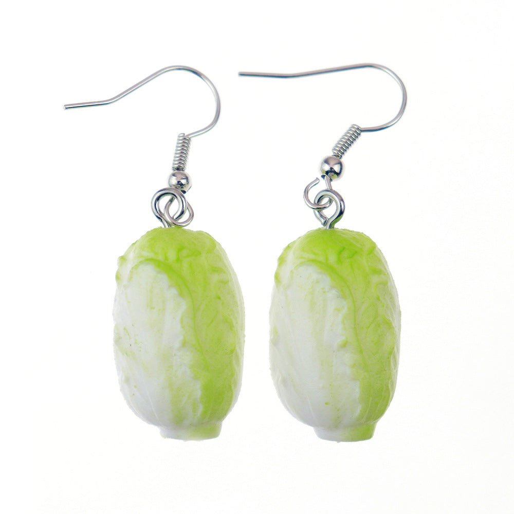 Wholesale  three-dimensional tomato food earrings