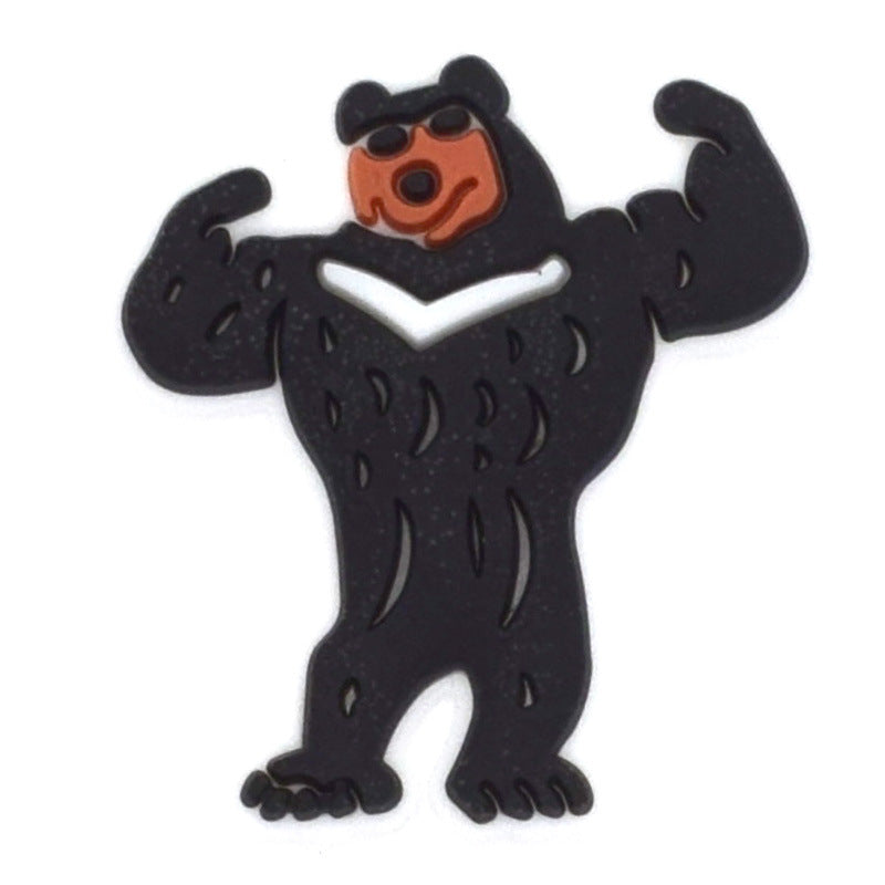 Wholesale Random 100pcs Cartoon Cute Small Animal PVC Soft Rubber Shoe Buckle Decoration ACC-SC-RYY076