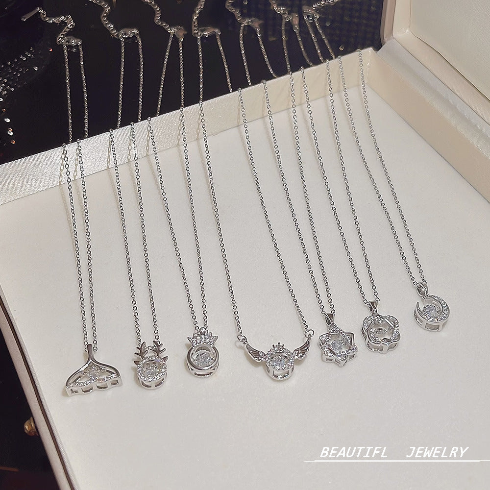 Wholesale Titanium Steel Necklace Star Clavicle Chain Choker Necklace ACC-NE-Xiyue002