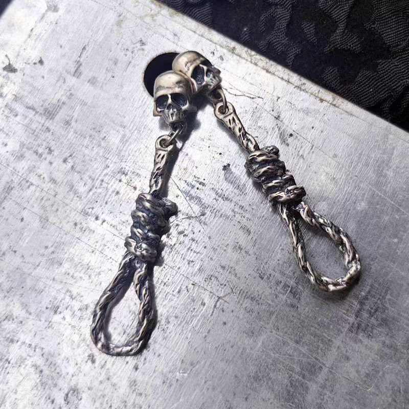 Wholesale  Skull Hemp Rope Pendant Necklace