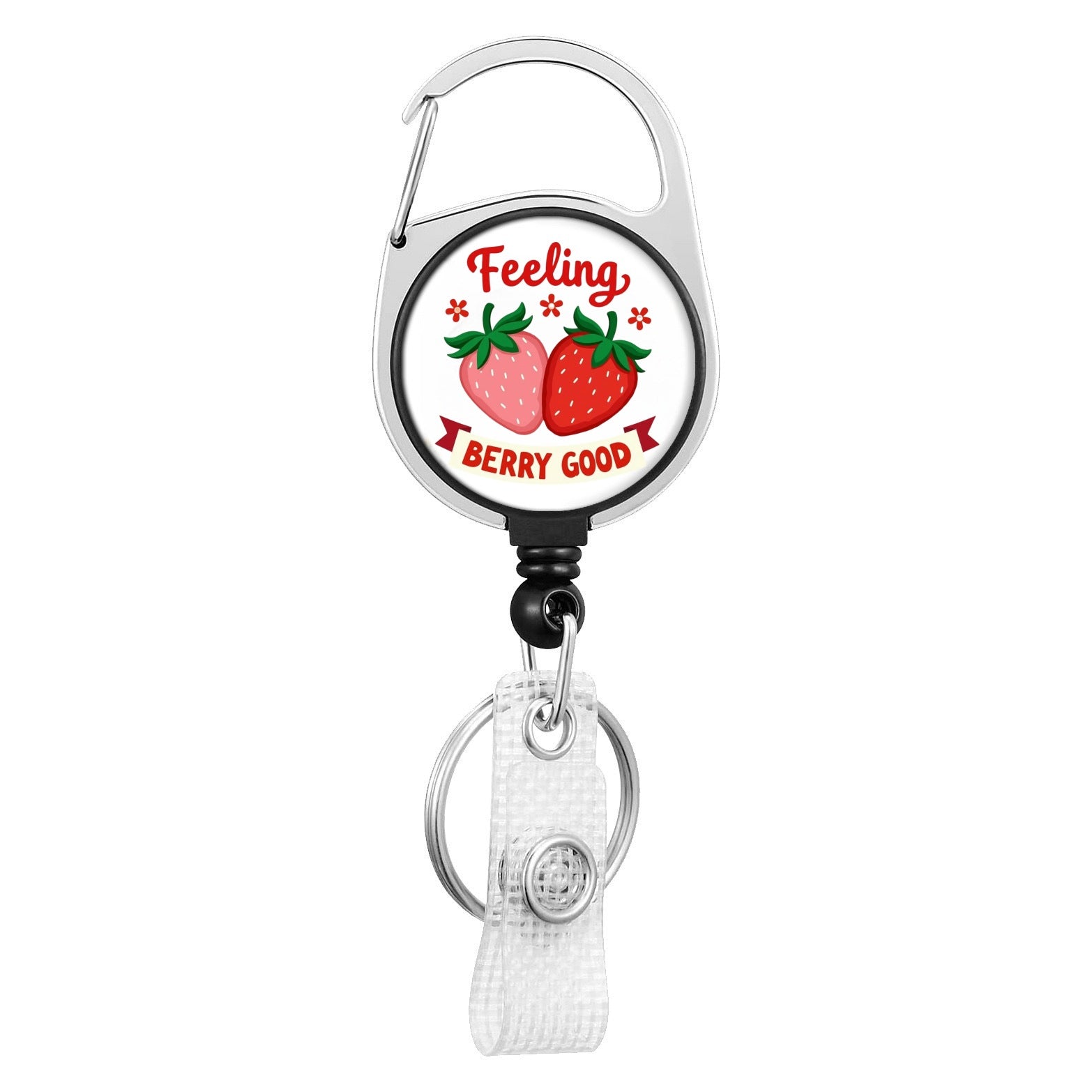 Wholesale Medical Series Acrylic Retractable Rotating Badge Keychain