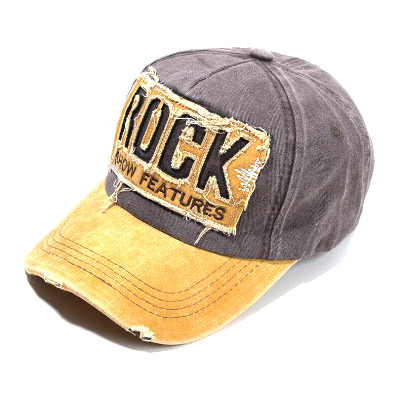 Wholesale distressed brushed  letter baseball cap