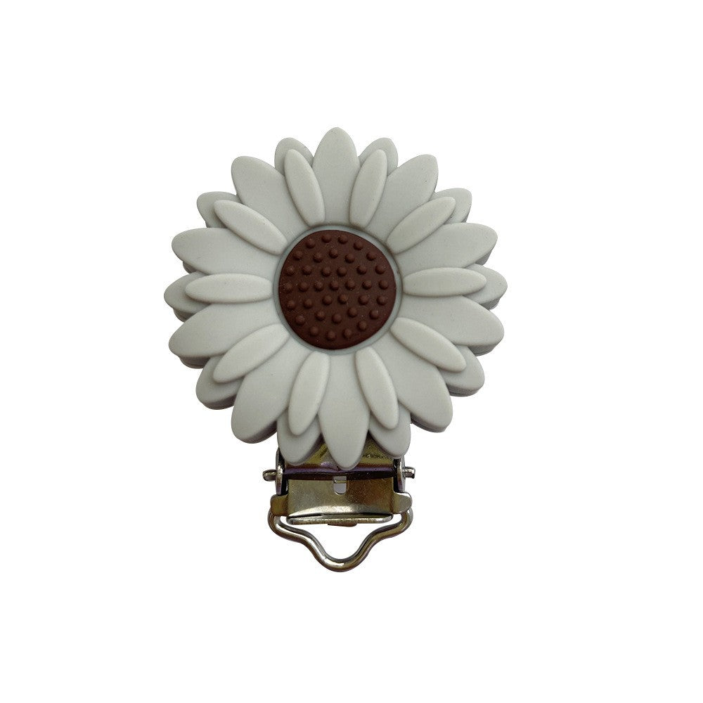 Wholesale 10pcs Chrysanthemum Hat Brim Clip Sunflower Pacifier Clip Diy Anti-drop Chain Hat Clip ACC-HP-WDX001