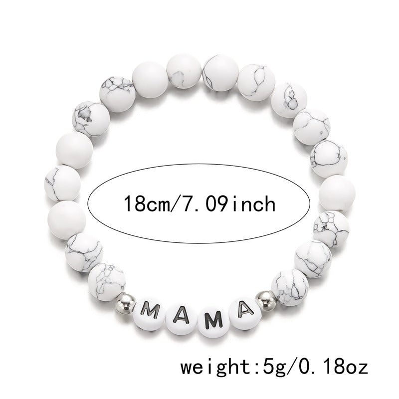 Wholesale  Beaded  Bracelet MAMA Letters Beaded Mother's Day Bracelet