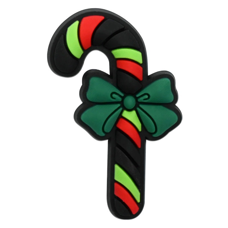 Wholesale Random 100pcs Christmas series  PVC Soft Rubber Shoe Buckle Decoration