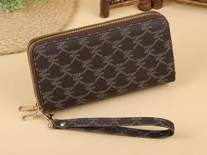 Wholesale Double Zipper Printed Large Capacity Wallet ACC-WT-HuaNG002