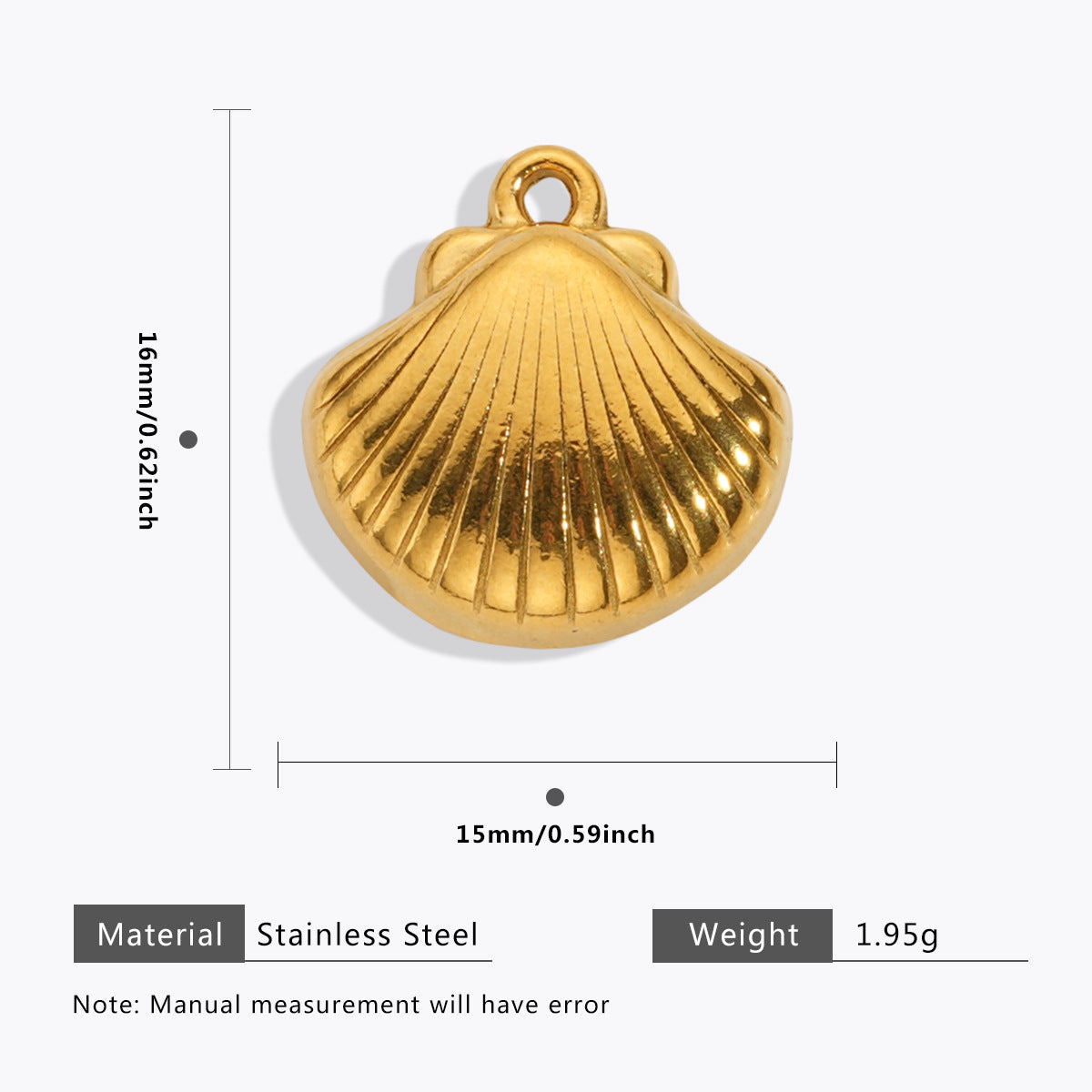 Wholesale 5pcs Stainless steel marine jewelry  starfish shell pendant