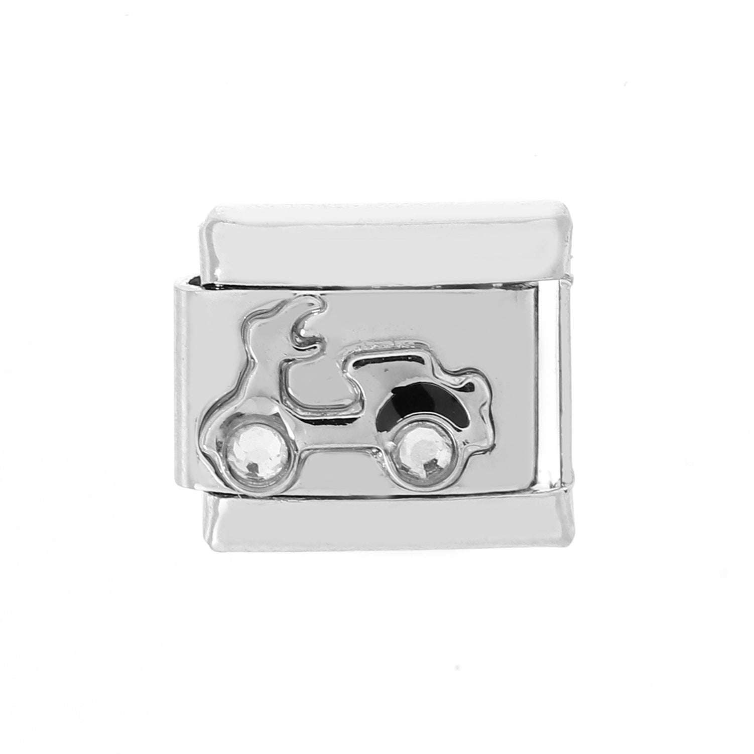 Wholesale 5pcs Italian Charm Bracelet Charm Module Stainless Steel Mother's Day Bracelet 9mm DIY Pattern Free Stitching Detachable Composable Bracelet ACC-BT-XY003