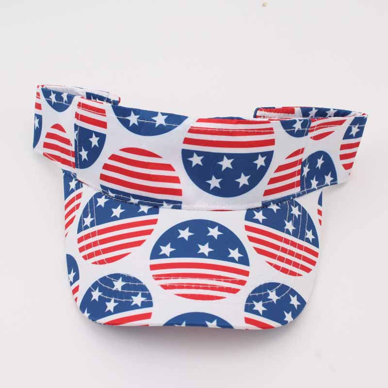 Wholesale American Independence Day Stars and Stripes Hollow Hat Sun Hat ACC-HT-YeTong001