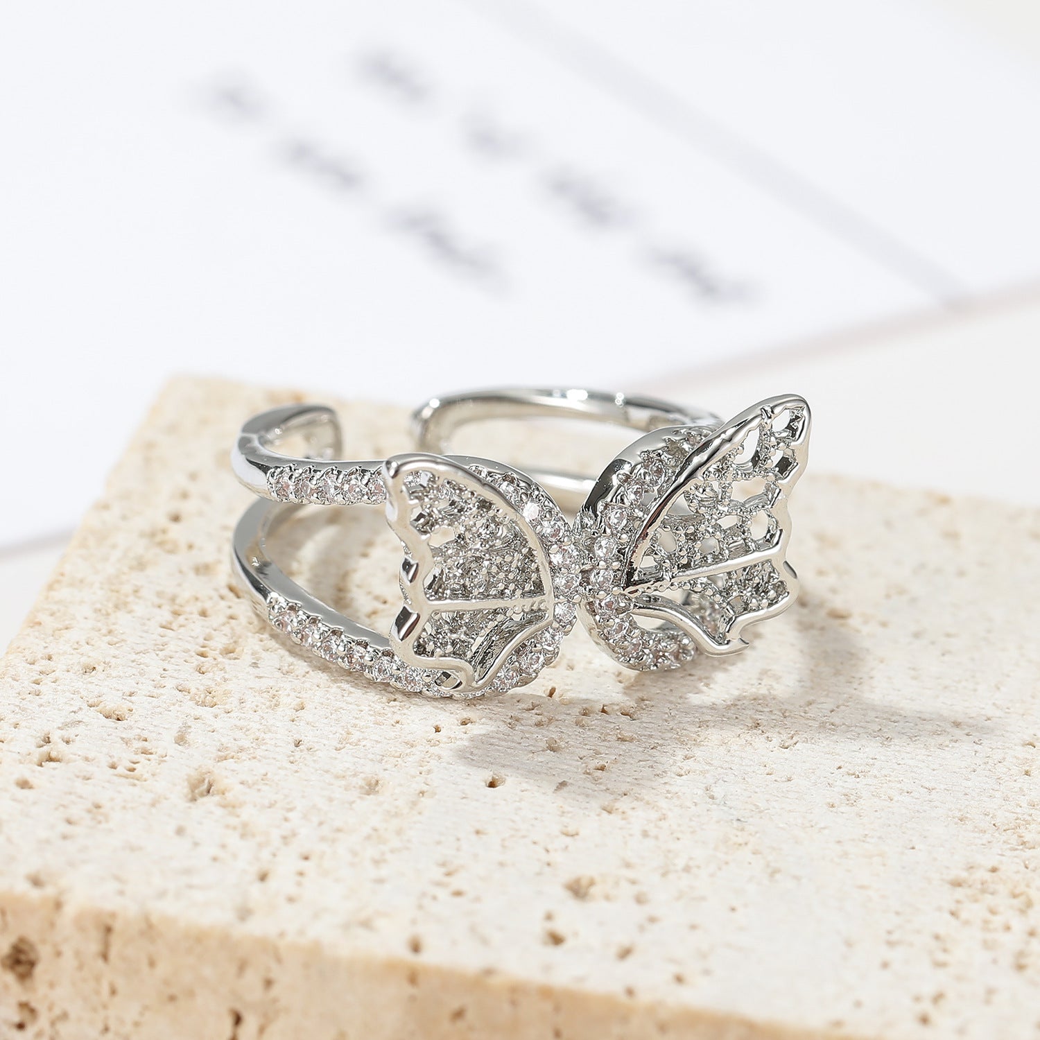 Wholesale Butterfly Ring Personality Niche Opening Ring