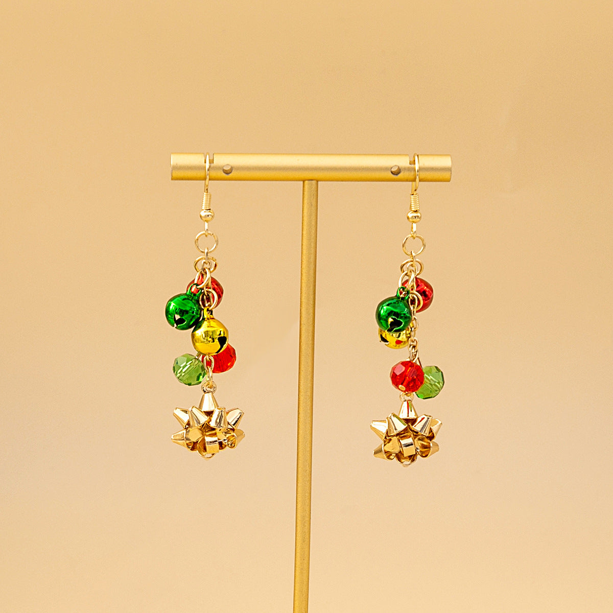 Wholesale Christmas Colorful Bell Tassel Earrings ACC-ES-MDD073