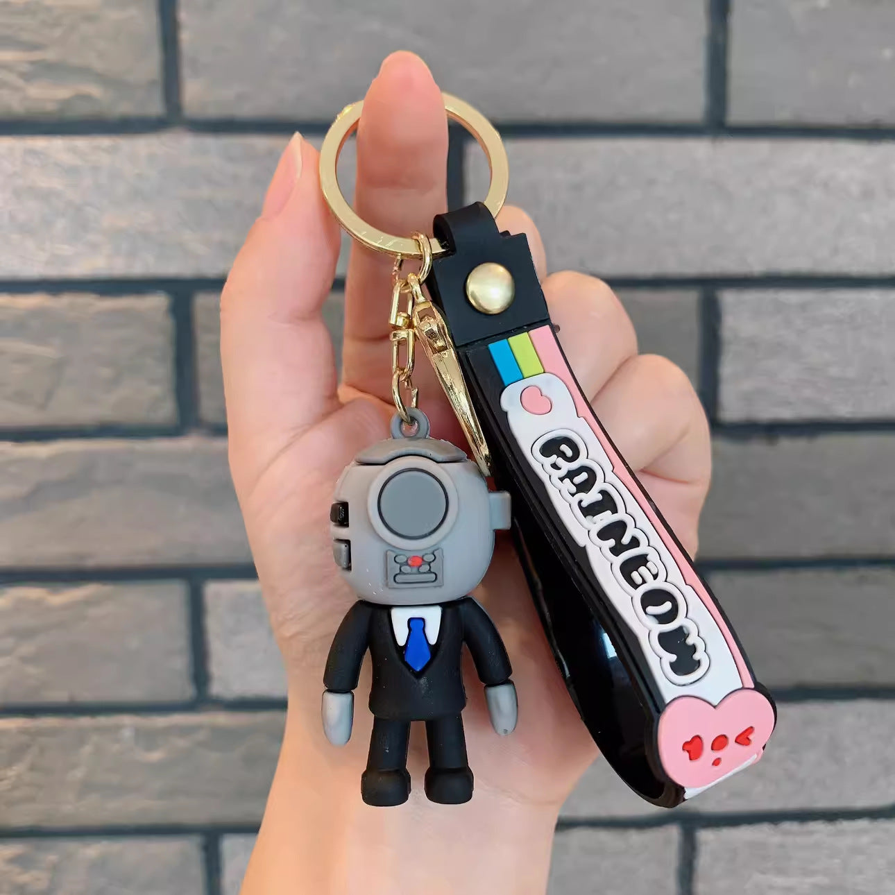 Wholesale Cartoon Cute Silicone Keychain ACC-KC-Lanb007