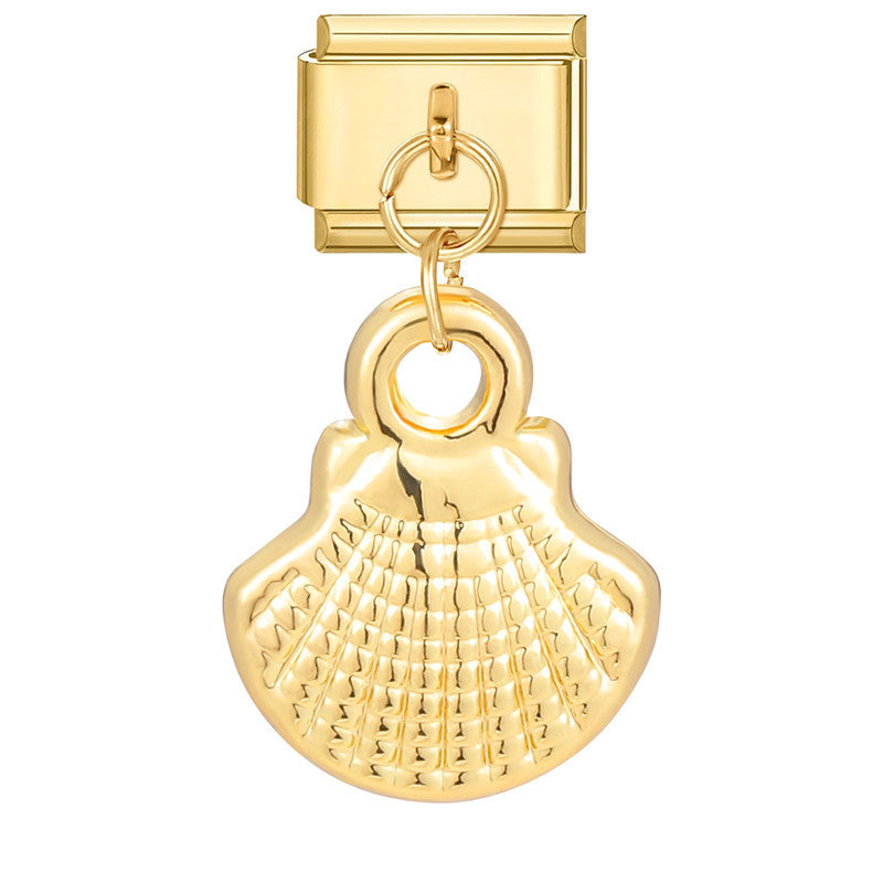 Wholesale Italian Charm Bracelet 9mm DIY Splicing Gold Pendant Titanium Steel Composable Bracelet