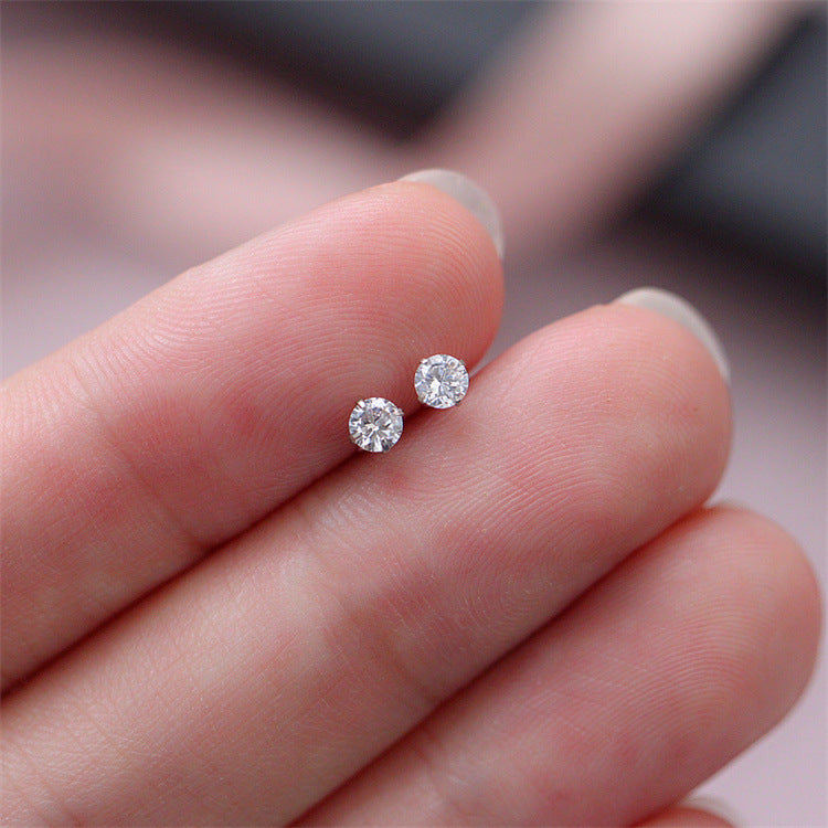 Wholesale Sterling Versatile Mini Zirconia Stud Earrings