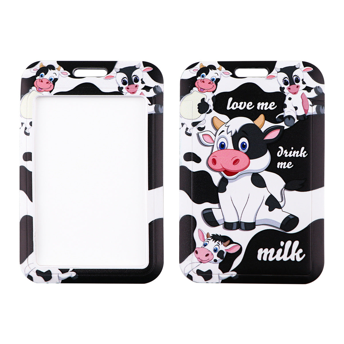 Wholesale Cartoon Cow Card Holder Lanyard Keychain ACC-KC-QTQS012