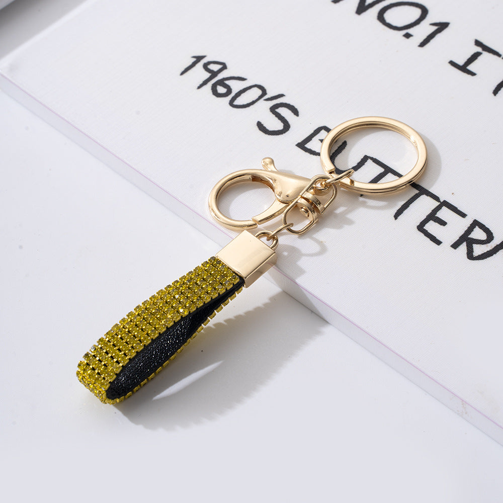 Wholesale Rhinestone Lanyard Keychain Car Key Pendant Bag Ornaments ACC-KC-ZhiYa031