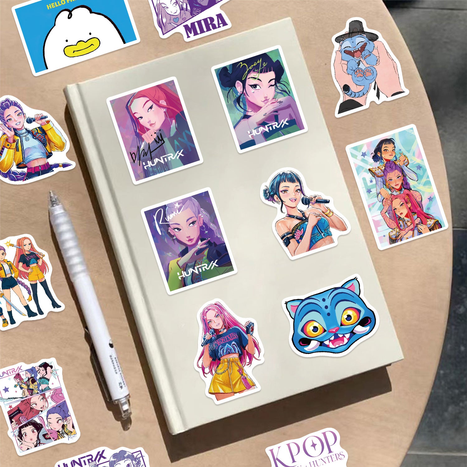 Wholesale 60pcs KPOP DIY Decorative Water Cup Phone Case Guitar Waterproof Sticker