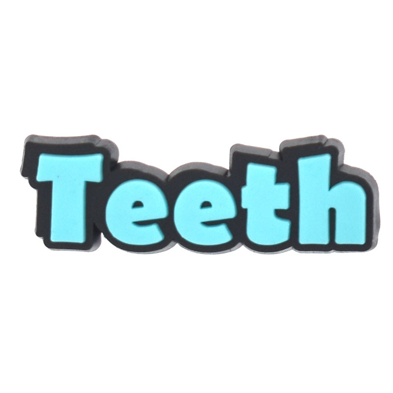 Wholesale Random 100pcs Teeth Series Shoes Accessories Shoes Charms