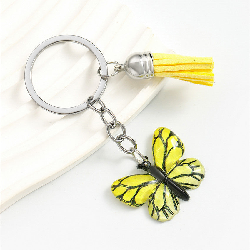 Wholesale  Colorful Spotted Butterfly Keychain